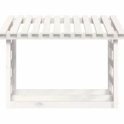 vidaXL 822443 Vedhållare Vit 108x64,5x78 cm Furu