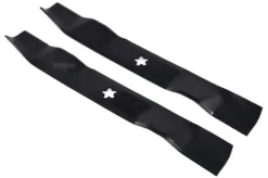 Hot 2 X 49 CM gräsklippare kniv för Partner P1196 Poulan Rally 5321278-42 / 5321384-97 / 5321939-57 Trädgårdsmaskiner