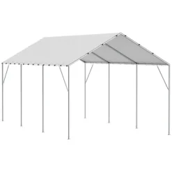 10 x 20 ft Carport Ersättningsskydd, Garage Tält, Vattentät & UV-skyddad, Enkel installation med 40 Bungee (endast Topp)