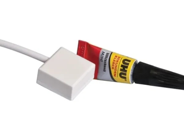 ABUS Potential-free Glass Breakage Detector with Adhesive - Gassensor - kabelansluten - vit