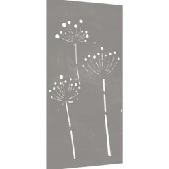 New Affischer, tryck & konstverk - Living Väggdekoration 105x55 cm rosttrögt stål blomdesign Trädgårdsprydnader