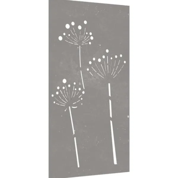 New Affischer, tryck & konstverk - Living Väggdekoration 105x55 cm rosttrögt stål blomdesign Trädgårdsprydnader