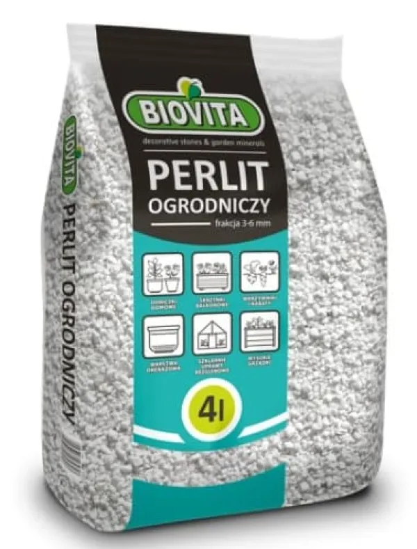 New Agro Perlit Substratlösnare 2-6 MM 4L Dammfri BIOVITA Jord & Sand