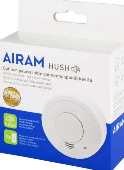 Outlet Airam KD-127A Optiskt brandlarm med tystnadsknapp Rök- & Koloxiddetektorer