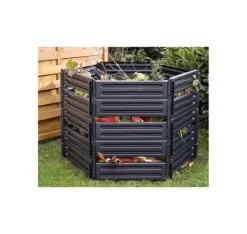 AIR-KING komposter 1100 L, svart