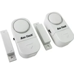 New Alarmset - AMTECH - 2 delar - Ansluten objekt - Vit - Säkerhet Hemlarmsystem