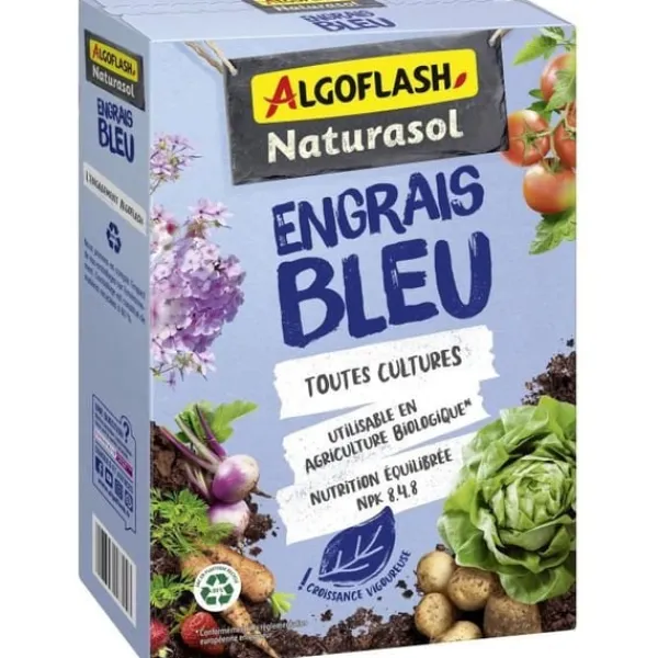 Discount ALGOFLASH NATURASOL Blått gödselmedel - 100% naturligt - 1,5 kg Gödningsmedel