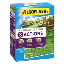 ALGOFLASH NATURASOL Gräsmatta Gödselmedel - 3 Steg - 3 kg