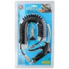 Allride Air Gun Kit, spiralslang, kraftig, svart,