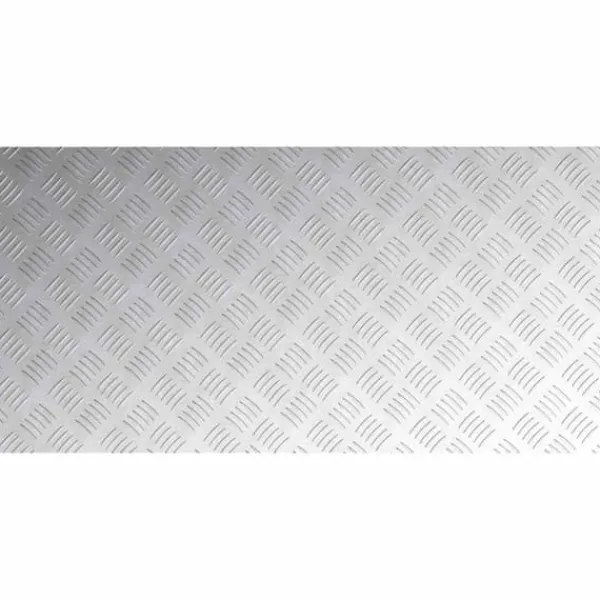 Aluminium Checker Plates - Halkfria Gummitrappmattor | Storlek: 100x50 cm | 2 st