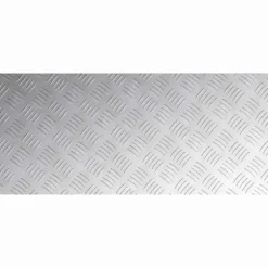 Aluminium Checker Plates – Halkfria trapsteg 2 st | Storlek: 90x40 cm | Färg: Silver