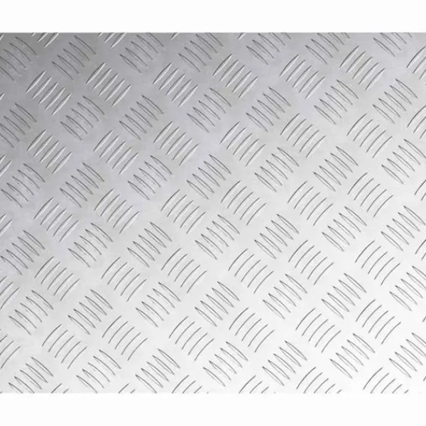 Aluminium Checker Plattor - Halkfria Trappmattor | Färg: Silver | Storlek: 60x50 cm