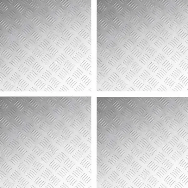 Aluminium Rutplattor 4 st Halkfria | Storlek: 50x50 cm | Färg: Silver