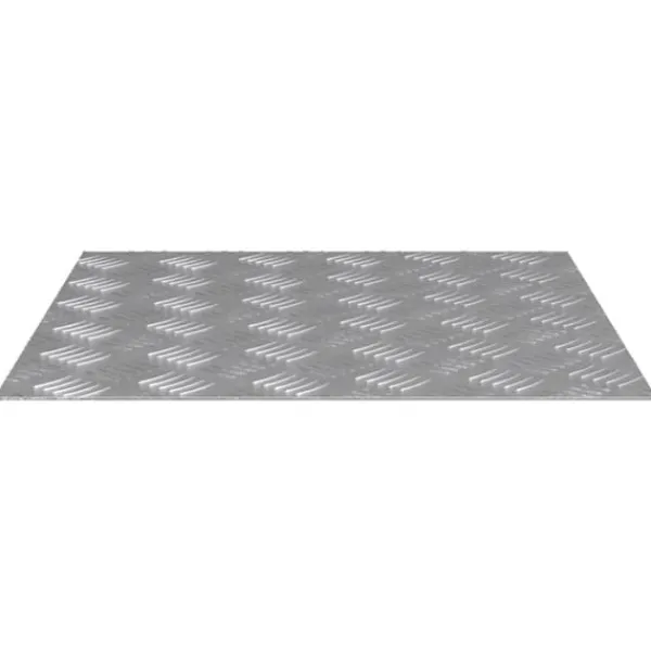 Aluminium Rutplattor 4 st Halkfria | Storlek: 50x50 cm | Färg: Silver