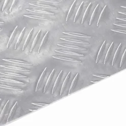 Aluminium Rutplattor 4 st Halkfria | Storlek: 50x50 cm | Färg: Silver