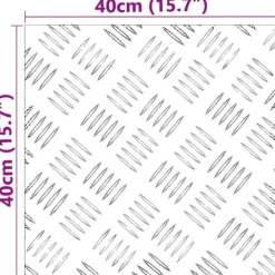 Discount Aluminium Rutplattor 4 st Halkfria - Säker och stilren design | Storlek: 40x40 cm Trädgårdsprydnader