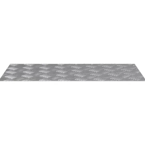 Aluminium Rutschkivor 4 st Halkskydd för Inomhusbruk | Storlek: 80x40 cm | Färg: Silver