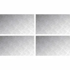 Clearance Aluminium Rutsystem 4-delar - Halkfria trapstep | Färg: Grå | Storlek: 70x40 cm Öppna Spisar