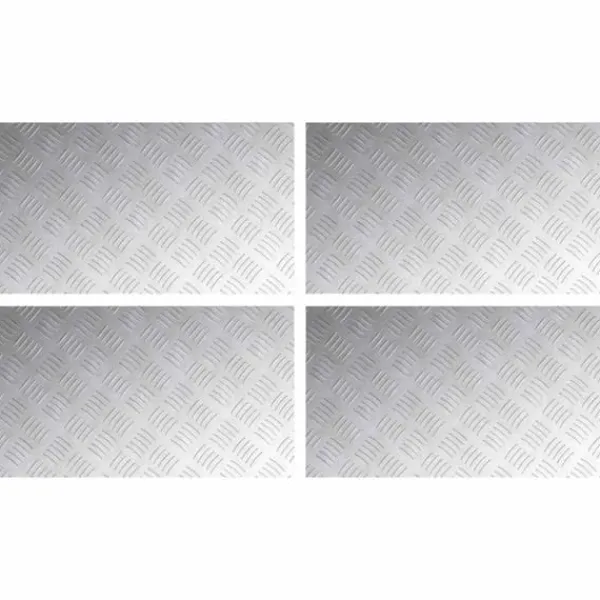 Clearance Aluminium Rutsystem 4-delar - Halkfria trapstep | Färg: Grå | Storlek: 70x40 cm Öppna Spisar