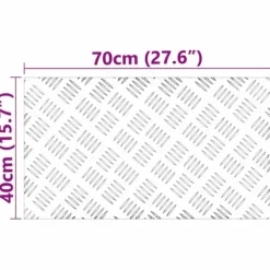 Clearance Aluminium Rutsystem 4-delar - Halkfria trapstep | Färg: Grå | Storlek: 70x40 cm Öppna Spisar