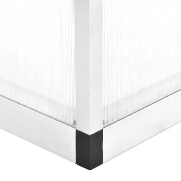 Hot Aluminiumväxthus 302x190x195 cm - Rymligt & UV-beständigt | Färg: Grå | Storlek: 302x190x195 cm Växthus