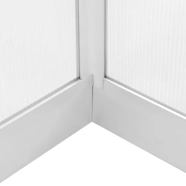 Hot Aluminiumväxthus 302x190x195 cm - Rymligt & UV-beständigt | Färg: Grå | Storlek: 302x190x195 cm Växthus