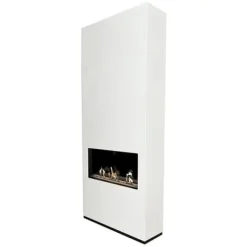 Clearance Ambiance BCW bioetanol öppen spis - Vit - Högt i tak - 3,5 KW värme Öppna Spisar