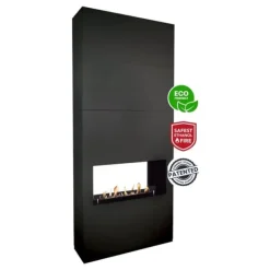 Ambiance BOB bio-etanol tunnel spis - Svart - Rumsavdelare - Högt i tak - 3,5 KW värme