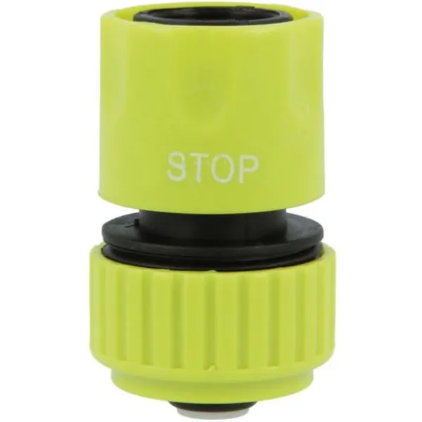 AMIG | Snabbkoppling för slang R09 STOP | 3/4'' | ABS | Pistagegrön