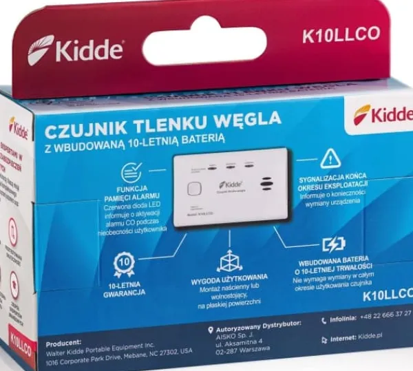 Best Anglies monoksido jutiklis Kidde K10LLCO Rök- & Koloxiddetektorer