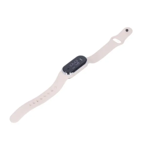 Anti Mosquito Armband Watch Silica Gel USB Uppladdningsbart Ultraljud Myggmedel Armband för Outdoor White