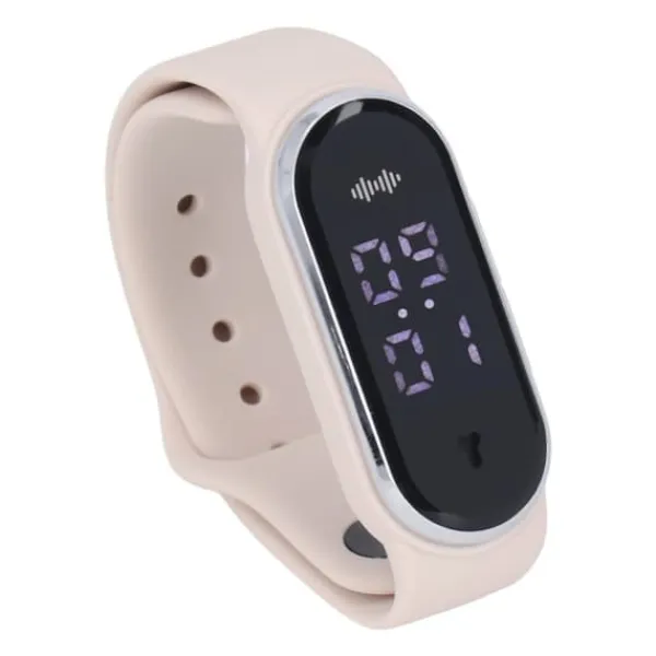 Anti Mosquito Armband Watch Silica Gel USB Uppladdningsbart Ultraljud Myggmedel Armband för Outdoor White