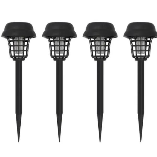 Anti-insektslampa - Solar - 4 st - Repellent - Anti-regn - Insektsfälla