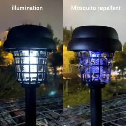 Anti-insektslampa - Solcellslampa - 2 st - Repellent - Anti-regn - Insektsfälla