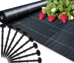 Outlet Antirotduk - Agrotextil - 1,1 x 50 m - 50 slipade stift Markduk & Fiberduk
