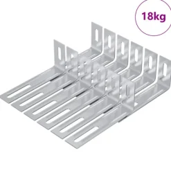 vidaXL Anti-tipp fäste Enfärgad 1268 pcs Silver Järn