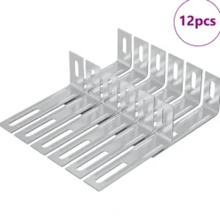 Sale Anti-tipp fäste Enfärgad 12 pcs Silver 74,5 x 15 x 32 mm Järn Beredskapsplaner