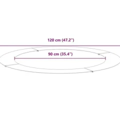 Antracit Planterare i Harts - Modern Hållbar Design | Diameter: 120 cm | Färg: Antracit