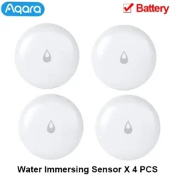 Aqara Vattensensor, IP67 Vattentät Design, Långvarigt Batteriliv,4 st vattensensorer