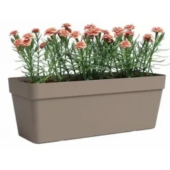 Online ARTEVASI Jardinière - Plast - Taupe - Rektangulär - L49,9 x P20 x H18,1cm Krukor & Växtbehållare