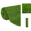 Discount Artificiell flora - Living Konstgräsmatta 1x5 m/40 mm grön Markduk & Fiberduk