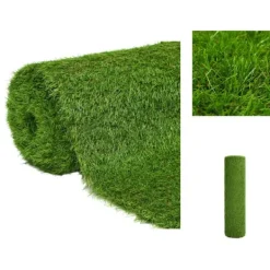 Discount Artificiell flora - Living Konstgräsmatta 1x5 m/40 mm grön Markduk & Fiberduk