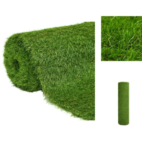 Discount Artificiell flora - Living Konstgräsmatta 1x5 m/40 mm grön Markduk & Fiberduk