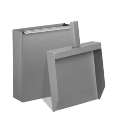Askhink med spade, 35,5x23x9 cm, Silver