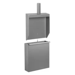 Askhink med spade, 35,5x23x9 cm, Silver