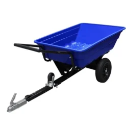 Hot ATV Trailer Skottkärra Trädgård Transport Bärgning Fyrhjuling Gård Hästar Last Hästhage Kraftig Traktor Terräng Tippfunktion Pneumatiska Däck 295 kg | CDON Trädgårdsverktyg