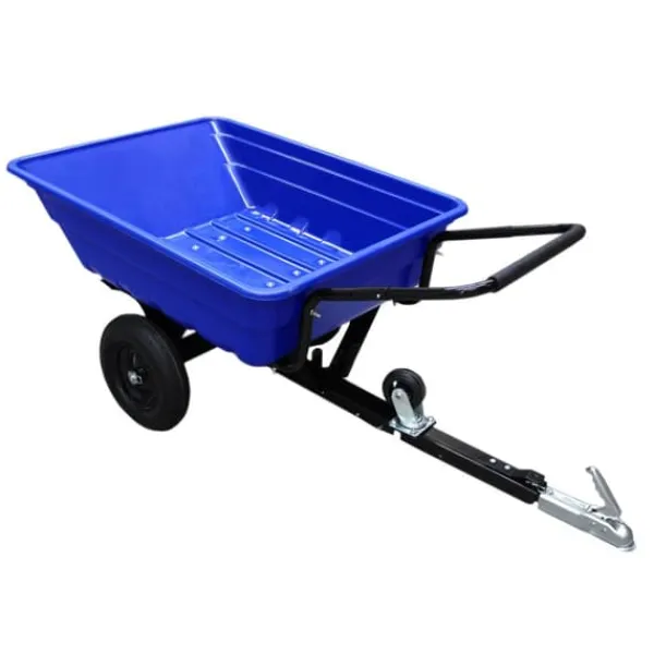 Hot ATV Trailer Skottkärra Trädgård Transport Bärgning Fyrhjuling Gård Hästar Last Hästhage Kraftig Traktor Terräng Tippfunktion Pneumatiska Däck 295 kg | CDON Trädgårdsverktyg
