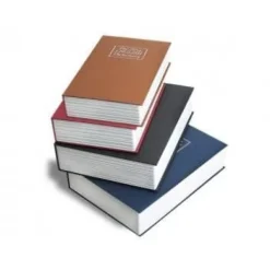 Hot Autentisk röd bok säker dekorativt hem objekt ovanlig design. Kassaskåp