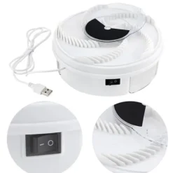 Best Automatisk Spinning Mute Elektrisk flugfälla-enhet med fångstmat USB-kabel -CY JET1617 Skadedjursfällor