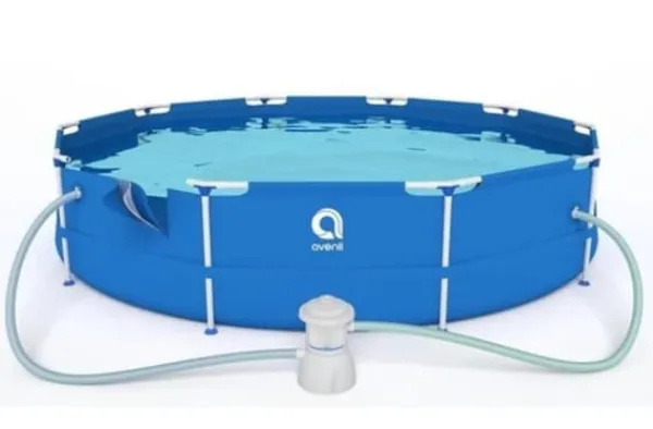 Viking Choice Avenli 305 cm Rund Poolset med Pump för Trädgårdsentusiaster